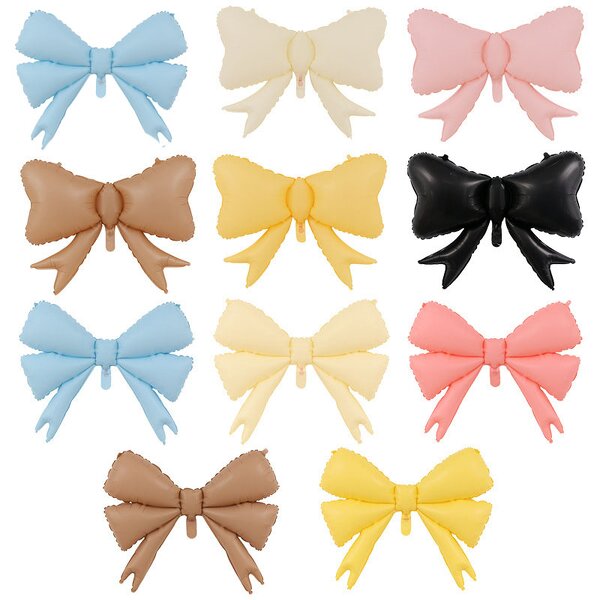 Bow Shaped Aluminum Film Balloon Manufacturer - Wholesale 80*61CM Matte Macron Colors