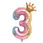 Gradient Crown Number Balloon Manufacturer - Cheap 32-inch Wedding Birthday Party