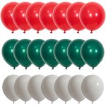 Merry Christmas Balloon Set Factory - Wholesale 12-Inch 6 Styles Red Green