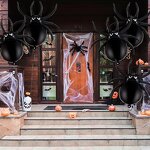 Halloween Spider Balloon Set Manufacturer - Eco-Friendly 6-Piece Large Black