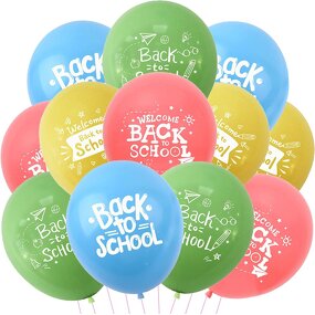 Back to School Latex Balloon Decoration Manufacturer - Custom 12Pcs/set 12 Inch Printing