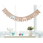 Fabric Gender Reveal Banner Factory - New Design Geometric Pattern Eco-Friendly