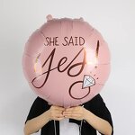 Diamond Ring Foil Balloon Set Manufacturer - Custom for Bridal Shower Engagement