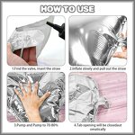 Black Silver Square Foil Balloons Manufacturer - Custom 19-Inch Double Sided Wall