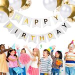 Gold Latex Balloon Set Manufacturer - Wholesale Custom 12-Inch Happy Birthday Banner