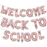 Welcome Back to School Banner Balloon Set Factory - Wholesale Eco-Friendly Gold Silver
