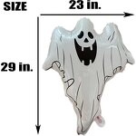 Ghost Glow Balloons Factory - 3pcs Halloween Large Plastic Adult Themed Party