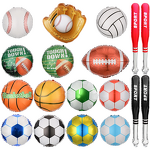 Sports Party Balloons Manufacturer - 18-Inch Football Rugby Baseball Foil