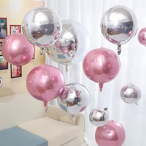 Large 4D Foil Party Balloons Manufacturer - Wholesale 10 Pcs/set 22 Inch Metallic