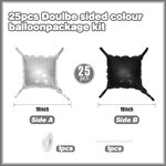 Black Silver Square Foil Balloons Manufacturer - Custom 19-Inch Double Sided Wall