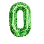 Green Mosaic Number Balloons Factory - 40 Inch Big Size Helium for Easter Halloween