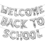 Welcome Back to School Banner Balloon Set Factory - Wholesale Eco-Friendly Gold Silver