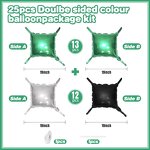 Metallic Green Square Foil Balloons Manufacturer - High Quality 19 Inches Helium