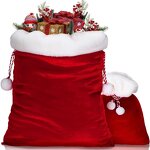 Christmas Velvet Santa Bag Factory - New Design Big Size Snowman Printing Wholesale
