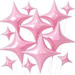 Star Shaped Aluminum Balloons Factory - Set of 12 10\" & 26\" for Birthday Baby Shower