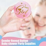 Gender Reveal Badge Set Manufacturer - 60pcs Blue & Pink Brooch for Baby Shower
