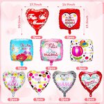 TE AMO MAMA Foil Balloons Factory - 18-Piece Round Helium 6 Color Printing