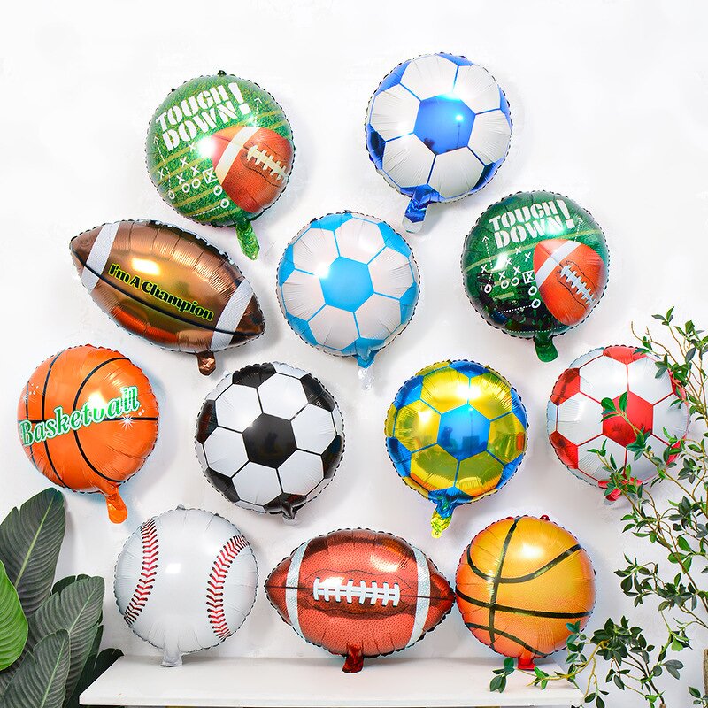 Sports Party Balloons Manufacturer - 18-Inch Football Rugby Baseball Foil