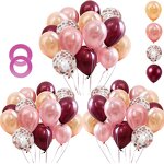 Rose Gold Confetti Latex Balloons Factory - 62pcs Set Baby Shower Wedding Birthday
