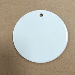 Christmas Ceramic Pendant Decoration Factory - Custom Logo Pattern Waterproof Sublimation