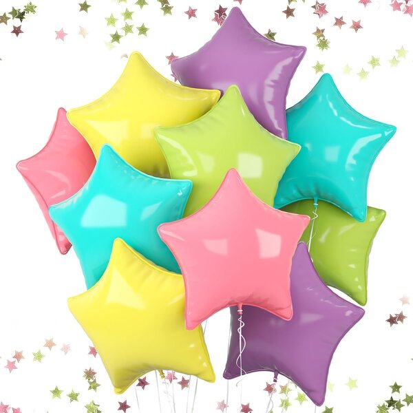 Helium Foil Star Balloons Factory - Wholesale 12-Pcs Set 18-Inch from China