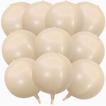 Beige 4D Aluminum Balloon Set Factory - 6pcs 22-Inch for Graduation Christmas