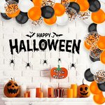 Matte Color Latex Balloon Set Factory - Custom 12 Inch Black Orange Halloween