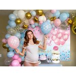 Gender Reveal Backdrop Manufacturer - Custom Boy or Girl Sign Banner Background