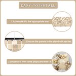 Champagne Gold Wall Backdrop Set Manufacturer - 12pcs/set Square Sequin Panel Decor