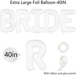 Bride Letter Balloon Set Factory - Wholesale 40 Inch Elegant Ring Bottle Decor