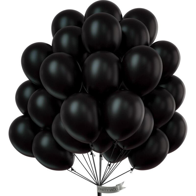 Black Latex Balloon Set Manufacturer - Custom Pack 12-Inch for Halloween Christmas