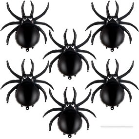Halloween Spider Balloon Set Manufacturer - Eco-Friendly 6-Piece Large Black