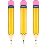PVC Inflatable Pencil Toys Balloons Factory - 3pcs/pack Classroom Inspired Back to School