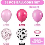 Pink Cow Printing Latex Balloons Factory - 35pcs/set 12 Inch New Year Farm Party