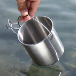 Camping Cup Factory - Custom 750ml Stainless Steel Cook Pot OEM