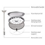 Titanium Folding Mug Factory - OEM Custom Portable Outdoor Cup