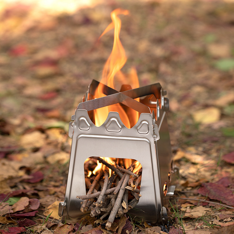 Card Stove Factory - Custom Stainless Steel 304 Foldable BBQ Stove