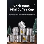 Titanium Cup Factory - Custom 50ml Double Wall Christmas Gift Mug