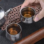 Titanium Tea Cup Supplier - Custom OEM Double Wall Anti-Scald