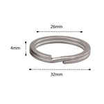 Titanium Alloy Keychain Factory - Custom Hanging Ring Anti-Lost Accessory