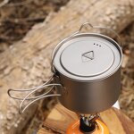 Titanium Cup Pot Factory - Custom 900ml/1600ml Portable Cup with Lid