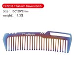 Titanium Alloy Comb Factory - Custom EDC Portable Massage Comb OEM