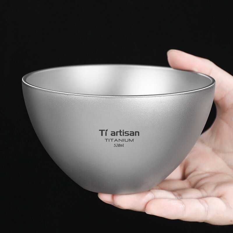 Titanium Bowl Factory - Custom Double Wall Ramen Bowl Camping Tableware