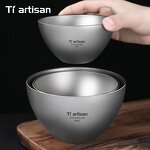 Titanium Bowl Manufacturer - Custom Double Wall Anti-Scald Camping Bowl