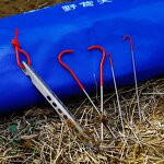 Titanium Tent Stakes Factory - Custom Ultralight Shepherd Hook Pegs OEM