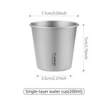 Titanium Tumbler Factory - Custom Food-Grade 7.4oz Camping Mug Wholesale