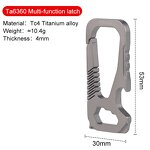 Titanium Alloy Carabiner Factory - Custom Multi-Functional Tactical Buckle