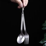 Titanium Cutlery Set Manufacturer - Custom Ultralight Carabiner Clip OEM