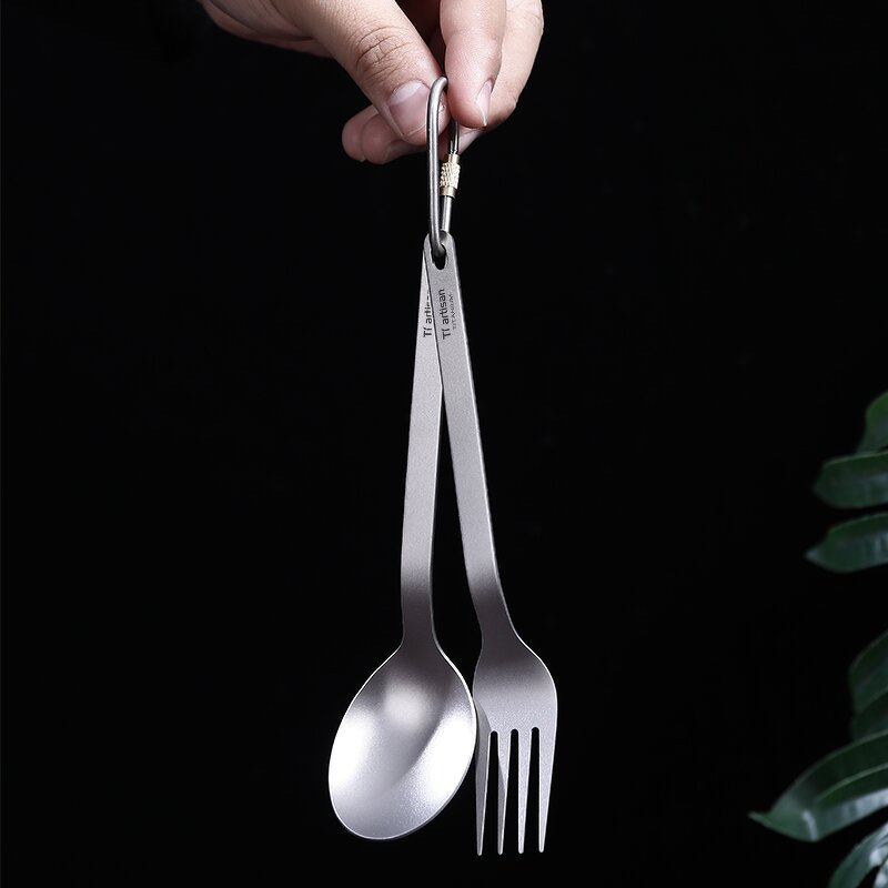 Titanium Cutlery Set Manufacturer - Custom Ultralight Carabiner Clip OEM