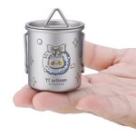 Titanium Cup Factory - Custom 50ml Double Wall Christmas Gift Mug